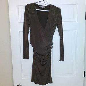 Jennifer Lopez Size 6 Brown Dress